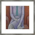 Indulgent Mistress Woman And Dog Framed Print