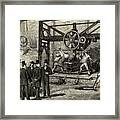 Industrial Workers And Capitalist Framed Print