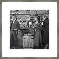 Interior Of Country General Store Framed Print