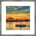 Intermodal Sunrise Framed Print