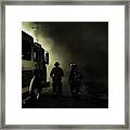 Into The Fight Framed Print