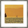 Into The Sunset Framed Print