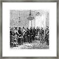 Investiture Of Marshal Macmahon Framed Print