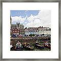 Ireland  Cobh Harbor And Cathedral Framed Print