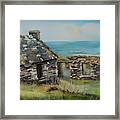 Irish Cottage By The Sea Framed Print