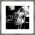 Irish Fiddle On A Break Framed Print