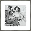 Isadora Duncan And Husband Together Framed Print