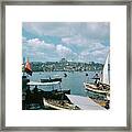 Istanbul Harbor Framed Print