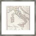 Italy Before Unification Framed Print