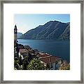 Italy, Lombardy, Lake Como Framed Print