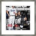 Its On Clayton Kershaw And Anze Kopitar Sports Illustrated Cover Framed Print