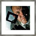 Jack Kilby With Semiconductor Framed Print