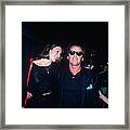 Jack Nicholson, Anjelica Huston Framed Print