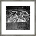James Deans Wrecked Porsche Framed Print