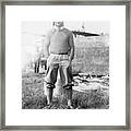 James H. Doolittle Posing In Pilot Framed Print
