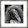 Janis Joplin At The Hotel Chelsea In Nyc Framed Print