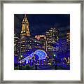 January Evening At Christopher Columbus Park Framed Print