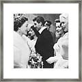 Jayne Mansfield Meeting Queen Elizabeth Framed Print