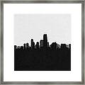 Jersey City Cityscape Art Framed Print