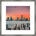 Jersey City, New Jersey, Usa Skyline Framed Print