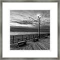 Jersey Shore In Winter Framed Print