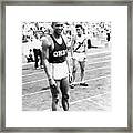 Jesse Owens At Olympic Tryouts Framed Print