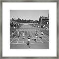 Jesse Owens Winning Hurdles Framed Print