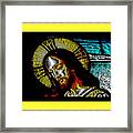 Jesus In Yellow Framed Print