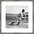 Jim Thorpe Playing Baseball Framed Print