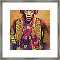 Jimi Hendrix In London Framed Print