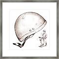 Jockey & Helmet 2 Framed Print