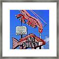 Joe Patti, The Place For Seafood Framed Print