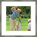 John Daly Practicing His Drive Framed Print