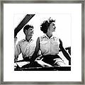John F. Kennedy And Jackie Kennedy: Living In The Sunshine Framed Print