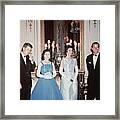 John F. Kennedy And Queen Elizabeth Ii Framed Print