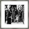 John F. Kennedy Jr. Saluting His Father Framed Print