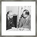 John Maynard Keynes And Dr. H. H. Kung Framed Print