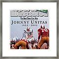 Johnny Unitas 1933 - 2002, A Tribute To The Best There Ever Sports Illustrated Cover Framed Print