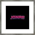 Jonas #jonas Framed Print