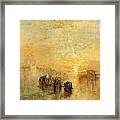 Joseph Mallord William Turner / 'going To The Ball -san Martino-', 1846. Framed Print