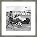 Juan Fangio Wins The Silverstone Grand Framed Print