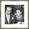Judy Garland And Vincente Minnelli Framed Print