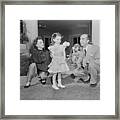Judy Garland With Husband And Daughter Framed Print