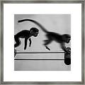 Jumping Exercise Framed Print