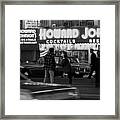 Junkies In Times Square Framed Print