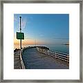 Jupiter Inlet Jetty Looking South Framed Print