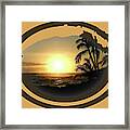 Justa Hawaii Sunset Framed Print