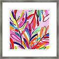 Kaleidoscope Leaves Framed Print