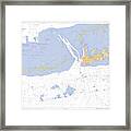 Key West Harbor And Approaches, Noaa Chart 11441 Framed Print