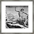 Killing The Minotaur Framed Print